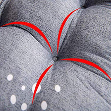 Dieluny, cuscino per panca da giardino, per esterni e interni, con imbottitura in papasan, cuscini per sedia a dondolo, spessi e trapuntati, 43 x 160 cm