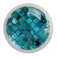 Maniglie per cassetti Manopole per cassetti Manopole rotonde Confezione da 4 per armadietto, cassetti, cassettiere, cassettiere ecc. blu