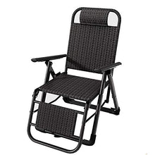 SACKDERTY Reclinabile Pieghevole per Patio Esterno per Cortile, sedie a Sdraio in Rattan PE, lettini Prendisole per alleviare Lo Stress e la Fatica