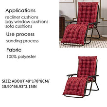 Yongirl - Cuscino per chaise longue per interni ed esterni, cuscino per sedia a sdraio a gravità zero, cuscino per sedia a sdraio e patio, spesso imbottito, per spiaggia, giardino, cortile