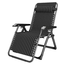 SHUAIIJUAN Sedia per il tempo libero domestico Reclining Giardino Sedia da giardino Heavy Duty traspirante in tessuto Sedie a sdraio reclinabile sedie con cuscino for Beach Patio Garden Camping Max.20