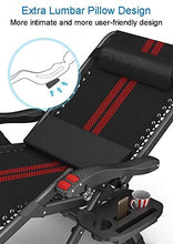 FACAZ Zero Gravity Sedia reclinabile Extra Larga, Sedia da Giardino Regolabile Sedia da Giardino Pieghevole Sedia da Giardino Portatile da Esterno (Colore: Senza Cuscini)
