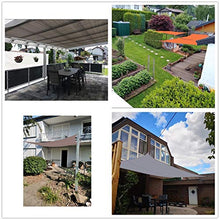 MTYQE Tenda da Sole Vela Blocco UV Impermeabile Giardino Esterno Patio Party Protezione Solare Tettoia Rettangolare con Corda Libera