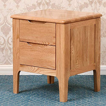 Comodino Casa Camera Accessori Ufficio Universitaria Legno Comodino White Oak Comodino con 2 cassetti - Comodino Mobili può Essere posizionato sullo Studio, Camera da Let