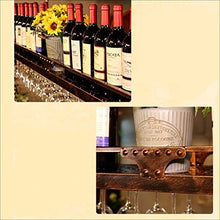 Portabottiglie in metallo Portabicchieri da vino Portabottiglie retrò Portabicchieri in ferro Arte in ferro Portabicchieri da vino Portabicchieri a sospensione Portabottiglie in vetro Champagne Por