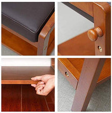 YANG Cambio di Scarpe Banco di Legno Scarpe di Cuoio Rack poggiapiedi Imbottito Guardaroba Bagno Pouf ottomano Carico 200kg