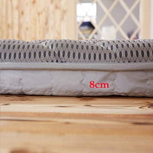 Morbido materasso pieghevole futon giapponese morbido, ipoallergenico giapponese futon letto materasso tatami tappetino da pavimento studente dormitorio dormitorio camera da letto, grigio, 180x200cm