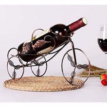 DAGONGREN Ferro Wine Rack Wine portabottiglie in Metallo Red Wine Rack a Forma di Supporto del Vino del Triciclo Bagagli Bottiglie Home Bar Birra Vino mensola di Esposizione del Vino