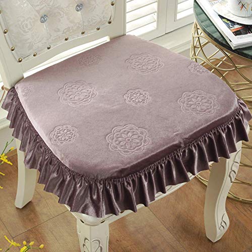 XHNXHN Cuscini per sedie da Pranzo Spessi Europei, Cuscini per sedili Corti in Peluche Cuscini per sedili per Esterni Antiscivolo per Interni Decorazioni per la casa Cuscini per sedie Lavabili con