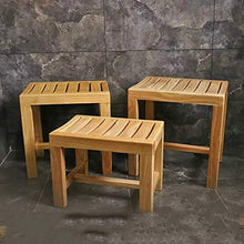 NZDY Home Essentials, Sgabello da bagno in legno massello, per lavare i piedi piccola panca per anziani, sgabello corto, tavolino da caffè, cambio casa, scarpe sgabello 0110, grande, grande