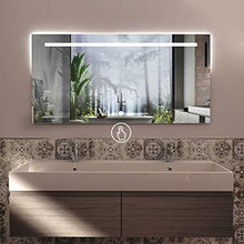 styleglass Specchio da Bagno Rettangolare Personalizzabile Atena 120 x 60 cm, Made in Italy, Specchio Parete Com Spessore Vetro 4mm, Kit Fissaggio Murale Incluso, Grado di Protezione IP20