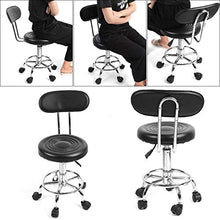 hongyan Sgabello Girevole Comodo Sedile in Pelle Schienale Alto PU Bar Sgabelli Domestica Ascensore Bar Chair Bar Bar poggiapiedi Regolabile in Altezza Cucina Colazione Sgabello G (Colore : Nero)