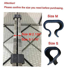 Clip in Metallo Divano Ad Incastro Del Connettore, Morsetti Mobili in Rattan Sedia Fastners Clip Per Mobili Da Giardino (nero-medium) 10 Pezzi