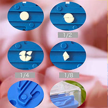 LTLJX Custodia per Farmaci Dispenser per Scatole per Pillole Premium Cut Dispenser per Farmaci da 4 Punti con Scatola per Pillole Trasparente Splitter