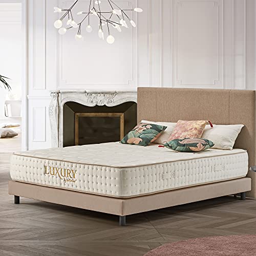 Naturalex | Luxury | Materasso Memory King Size 180x200 cm | Gamma Hotel Premium | 25 cm | Sistema Anatomico Rinforzato Antiaffossamento | 7 Zone Struttura Ultra Ventilante | Rigidità Ideale