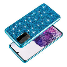 Nadoli Glitter Custodia per Huawei P40 Pro Rosso Morbido Silicone Bling Galvanotecnica Telaio Ultra Sottile Antiurto Antigraffio Protettivo Custodia Copertina Cover