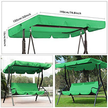 Yuehuam - Set di copertura per dondolo impermeabile per esterni + copertura per dondolo