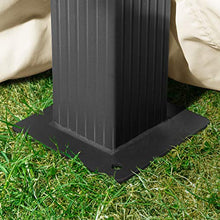 Gazebo da Giardino 4x4m Alu Premium con Copertura del Tetto Impermeabile ca. 220 g/m² - 4 pareti Laterali crema - Profilo da ca. 9x9cm