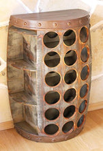 Portabottiglie 1486 di Vino a barile con Scaffale per Vini Altezza 72 Centimetri Botte armadietto, tavolino, Wine Bar in Legno