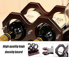 Scaffale Legno Porta Vino Porta Bottiglie E Vetro Pratico Scaffale Per Bottiglie Di Vino- Decorazioni Per La Casa Artigianato Portabottiglie, Contiene 6 Bicchieri Da Vino E 2 Bottiglie Di Vino Rosso