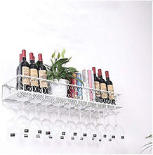 MFLASMF Wine Rack,Household Wine Glass Holder, Wall Hanging Wine Glass Holder, Creative Wine Rack, Rack,Upside Down Cup Holder, Goblet Holder (Color : White, Size : 100 * 25cm)