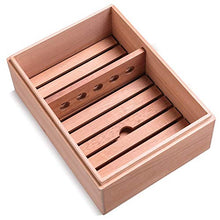 WangQ Scatola sigari - Scatola in Legno di Cedro con sigari in Legno massello di Legno di Acero Non Verniciato umidificato. può Contenere 50 Pezzi humidor (Color : A)