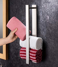 YunNasi Portasciugamani da Parete Porta Asciugamano Porta Salviette Autoadesivo da Bagno Acciaio Inossidabile 40CM (Lucido Argento)