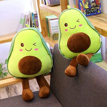 XKMY 30 CM Carino Avocado Giocattoli Farciti Bambola Kawaii Smiley Peluche Avocado Morbido Fumetto Frutta Cuscino per Bambini Ragazza Regali di Compleanno Cuscino