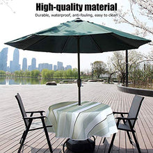 Ladieshow Tovaglia Rotonda Impermeabile 150x150cm Foro per ombrellone e Cerniera per arredo da Tavolo da Giardino