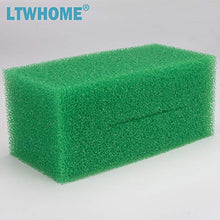 LTWHOME - Schiuma di filtro grosso verde di ricambio adatto per Oase Biotec 12 56739 (confezione da 4)