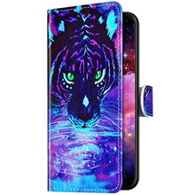 Pelle Portafoglio Cover Compatible with MOTO G7 Custodia Flip Libretto Animale Case Tiger,URFEDA PU Cuoio Chiusura Magnetica Case Cover Stile Vani di Carte Coper tura Custodia per MOTO G7 Plus