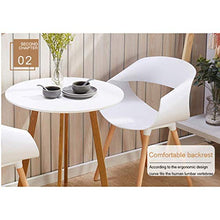zvcv Sedia da Pranzo da Cucina Sedia per Poltrona con Schienale in plastica per la casa Gambe in Legno massello Naturale, sedie per sedie da Esterno per Picnic, Verde