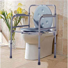 Sedia da Toilette Sgabelli da Bagno Regolabili in Altezza in Acciaio al Carbonio Donne Incinte 53 49 cm 92