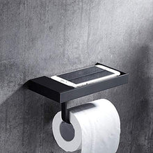 FAGavin Materiale di Rame Americano Nero Vernice Portasciugamani Bagno Ripiano Superiore Dimensioni 17,8 Centimetri * 13,8 Centimetri * 2 WC Portacappelli
