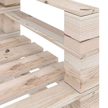 vidaXL Divano da giardino in legno di pino impregnato, per paletteria, divano da giardino, poltrona lounge da giardino