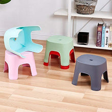 YUDIAN Sgabello in plastica addensata Sedia da Pranzo per la casa Sgabello per Il Cambio delle Scarpe Sgabello Basso Panca Piccola Sgabello Rotondo Multicolore Sgabello da Bagno Antiscivolo Little