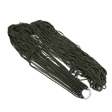 Zhouba Deep Green nylon amaca Hanging mesh Sleeping Bed Swing all' aperto campeggio viaggio, Army Green, Taglia unica