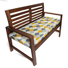 Celina Digby® - Cuscino impermeabile a 2 posti, con imbottitura in schiuma morbida (114 x 47 x 6 cm), motivo geometrico Scandi Hills