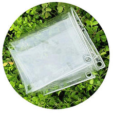 YYFANG Telo Impermeabile Esterno， Telone in PVC Trasparente con Occhielli in Metallo Pezzo di plastica, Baldacchino Antivento Ispessito, Copertura Antipioggia per Piante Pieghevole con Corda