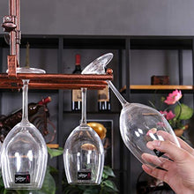 YWYW Wine Bar Wine Glass Rack Hanging Wine Glass Bar Hanging Creativo Europeo Portabottiglie da Vino Portabottiglie da Parete Industriale (Dimensioni: 80 * 25 cm)