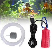 SALUTUYA Acquario Silenzioso Pompa di Ossigeno Pompa di Ossigeno Serbatoio di Pesce Pompa di Ossigeno USB per Acquario Pompa di Ossigeno Muto Ricarica Aumentare la Pompa di Ossigeno(USB Air Pump)