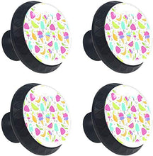 Dessert Dolce Gelato Alla Frutta Pomelli per Porta Set di 4 Pomelli per Mobili Manopole per Cassetti Cucina Armadio Vetro