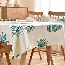 WSJIABIN Tovaglia Decorazioni per la casa Verde Monstera tovaglia Moderna nordica tovaglia tovaglia Rotonda tovaglia Impermeabile Bianca