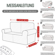 TAOCOCO Copridivano Jacquard Elasticizzato Spandex Copridivano Copridivano Copridivano Copridivano Copridivano in diverse misure e colori (Bianco, 2 Posti (139-175cm)