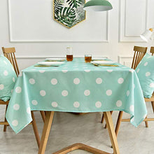 WSJIABIN Tovaglia Decorativa per la casa Tovaglia nordica Semplice Moderna in Tessuto di Cotone Lino Verde Piccoli Punti freschi tovaglia da tè Impermeabile