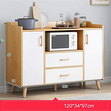 KYEEY Credenza Cucina Governo di immagazzinaggio Consolle Armadio con cassetto Mobili Soggiorno (Color : Wood, Size : 120x34x97cm)
