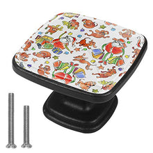 Babbo Natale un cane un giocattolo una figurina sono simboli di Pomelli per Porta 4 Pezzi Manopole per Mobili da Cucina Pomelli per Mobili Pomelli Per Cassetti/Cucina/Armadio Antichi