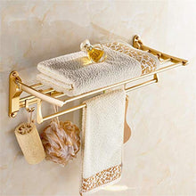 GJJSZ Scaffale per Bagno in Stile Europeo per Bagno in Alluminio Scaffale per Bagno Scaffale per Asciugamani Scaffale per Bagno a Sospensione per Hardware