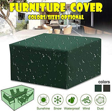 Copertura per mobili da giardino, impermeabile, 126 x 126 x 74 cm, per mobili da giardino da esterni, rettangolare, in rattan, resistente agli strappi
