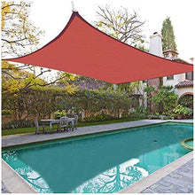 Tenda Da Sole Rettangolare Impermeabile Blocca Il 95% Delle Radiazioni UV Nocive E Della Luce Cuciture Rinforzate Che Impediscono Sfilacciamenti E Deformazioni (Diverse Dimensioni) ,Dark red,4 * 6